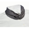 Dark Gray Banded Knot Scarf